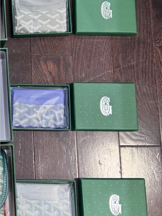 Goyard Other - Goyard Card Holder in Blue, Grey, and Black